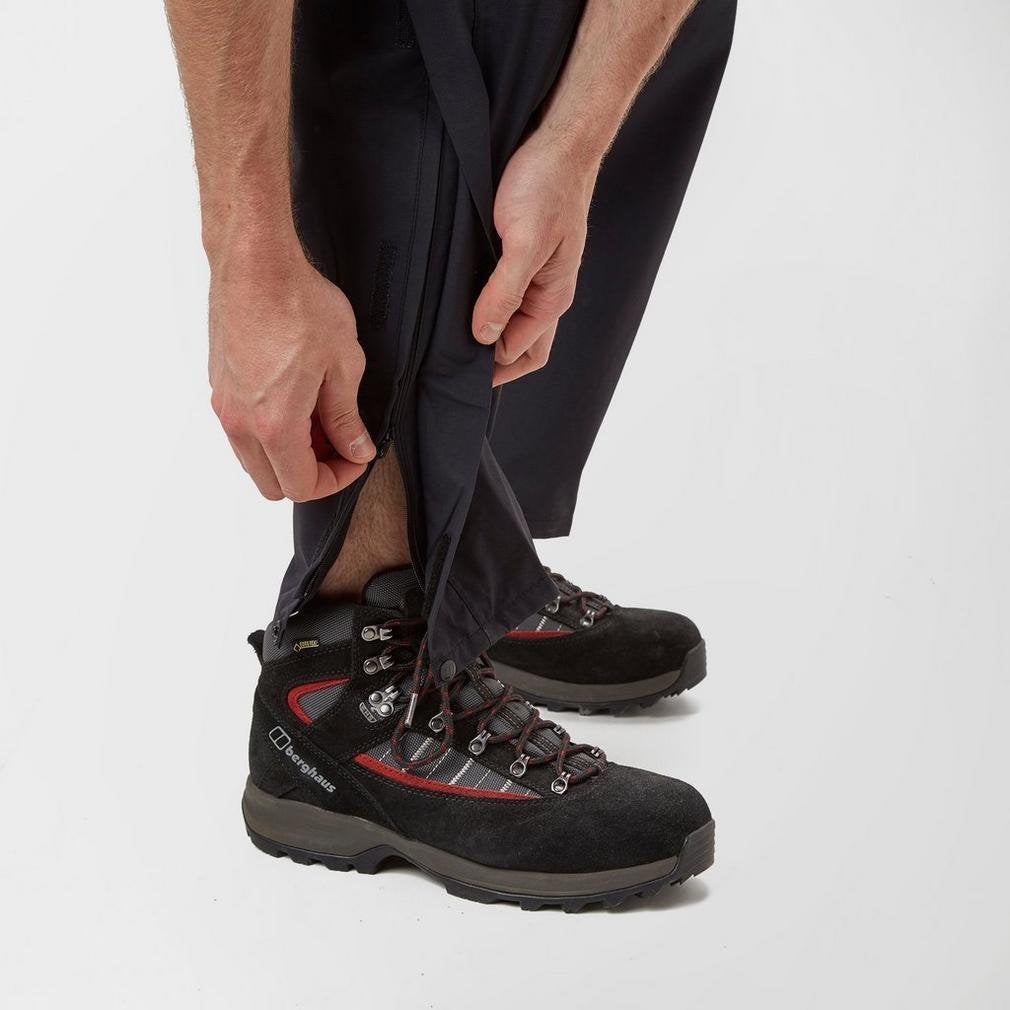 Berghaus Men's Hillwalker Gore-Tex Waterproof Trousers, Durable, Comfortable Rain Pants, Black, L Regular (31 Inches)