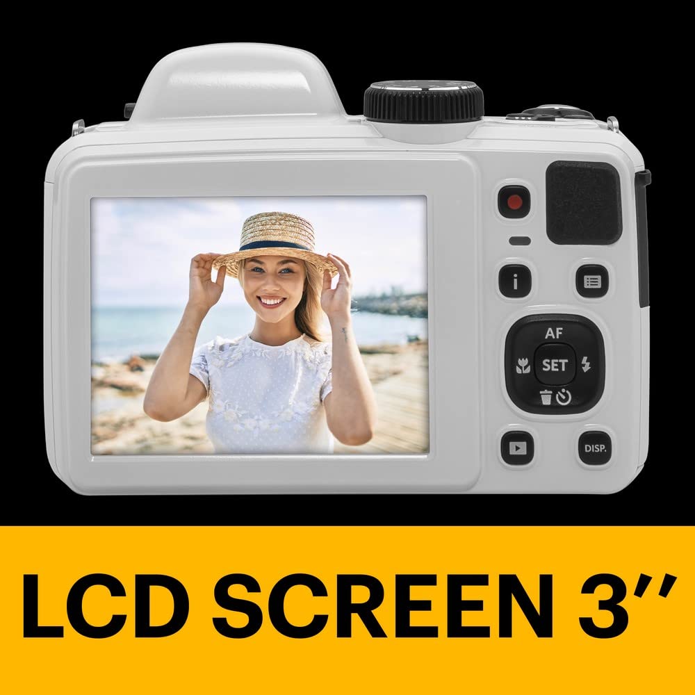 - KODAK Pixpro Astro Zoom AZ425 Digital Camera Bridge | 42X Optical Zoom | 24mm Wide Angle | 20 Megapixels -