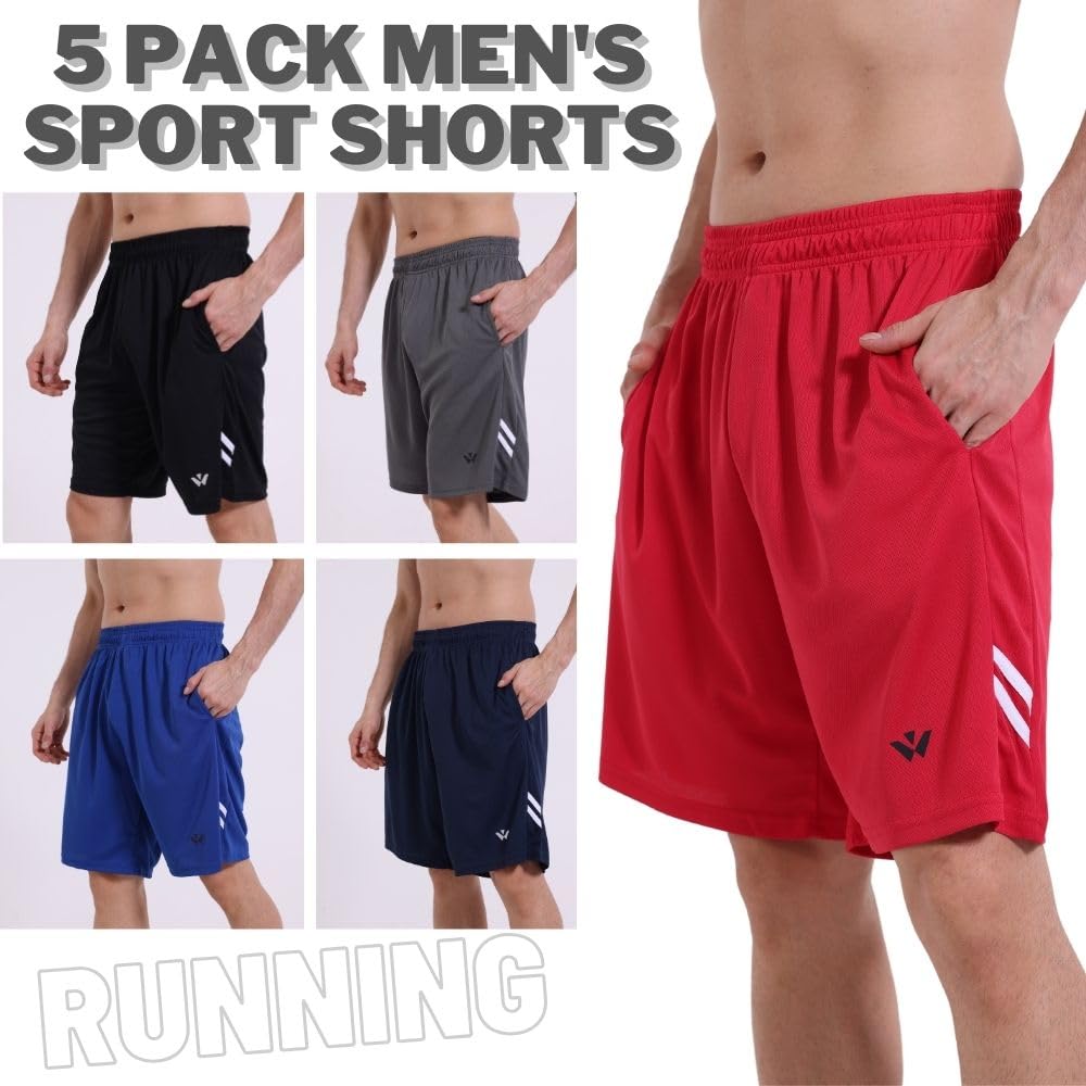 - Fovdtaa 5 Pack | Mens Sports Shorts -