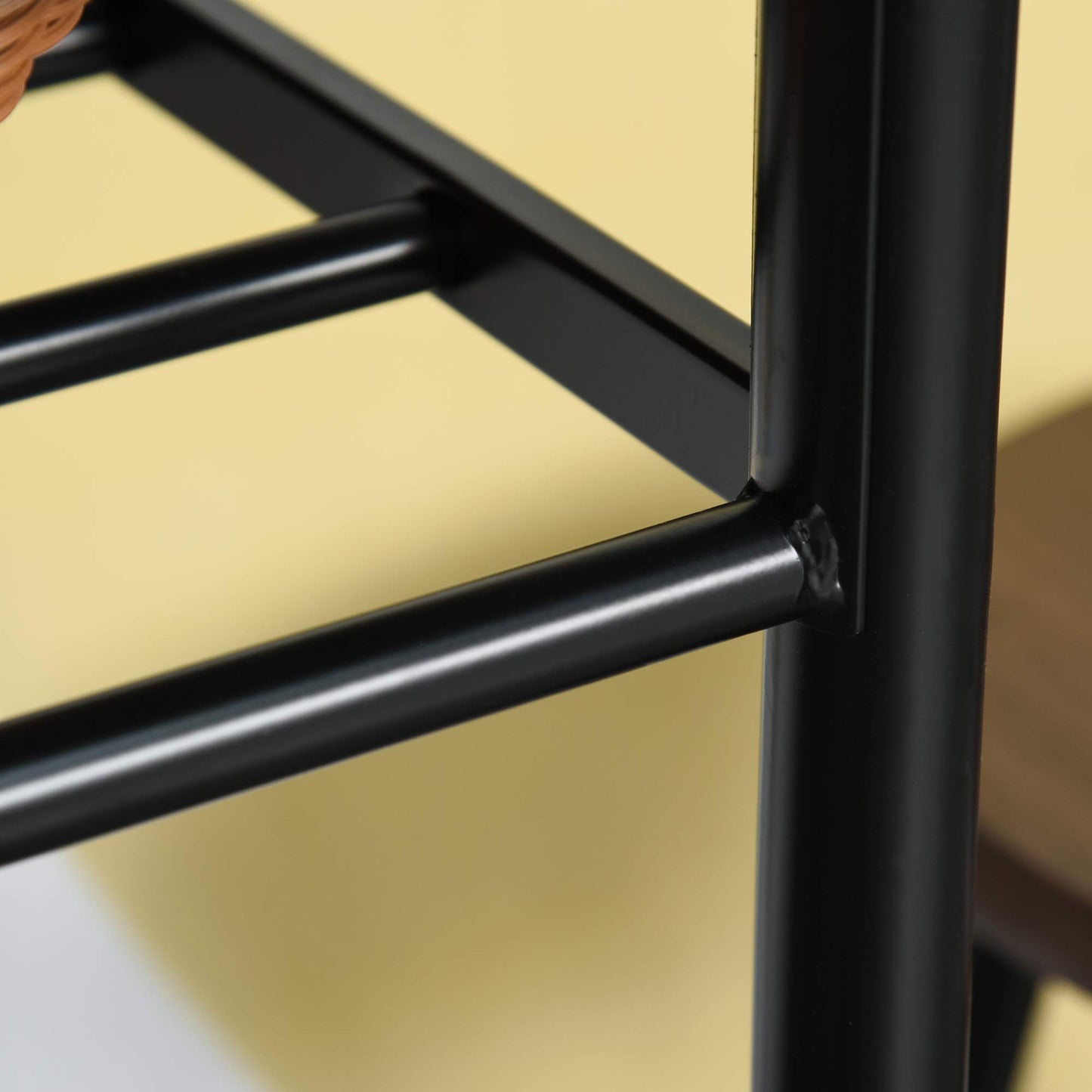 - HOMCOM Bar Table Set | Bar Table and Stools Set | Footrest and Storage Shelf -