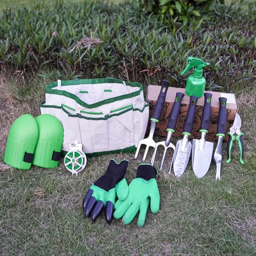 - Fixmend Garden Tools | 11 Pieces Gardening Tools | Stainless Steel Garden Tools Set -