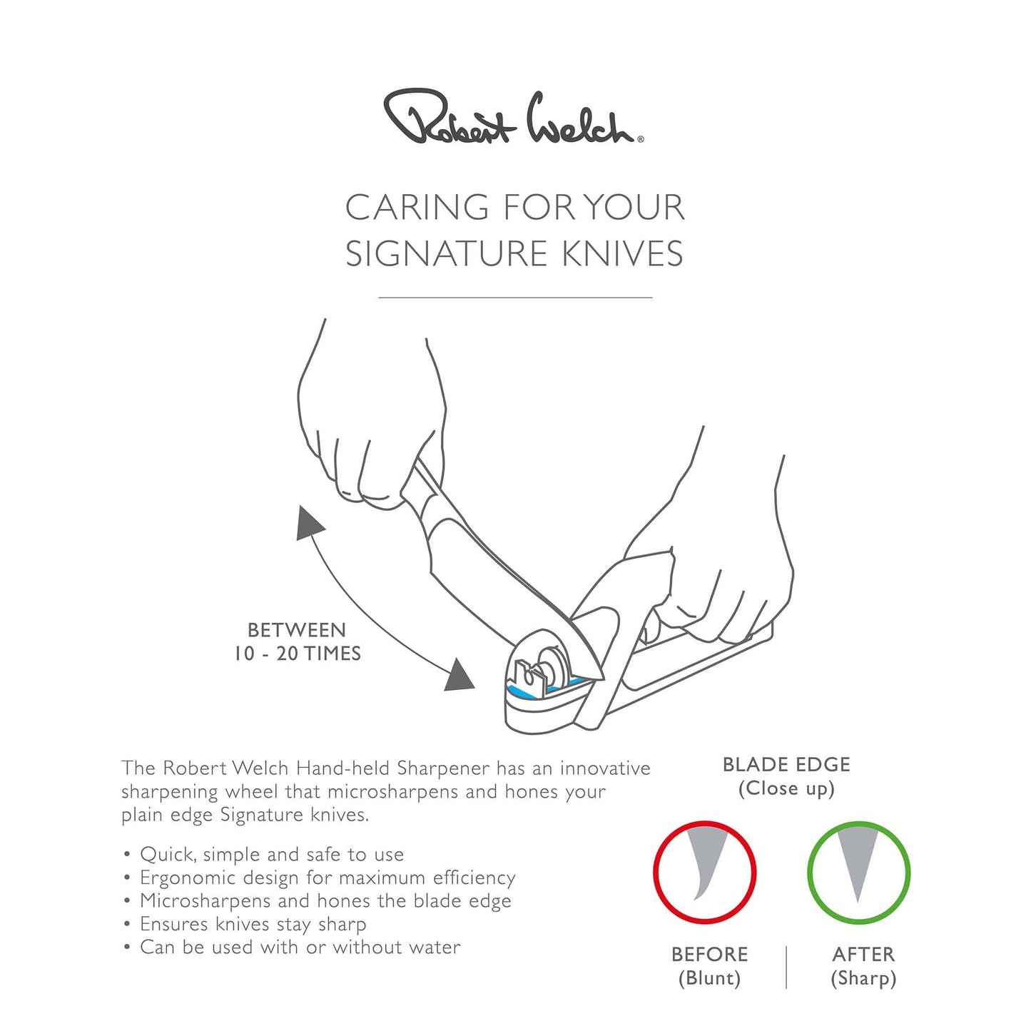 - Robert Welch Hand-Held Knife Sharpener | Multi Award Winning Design -