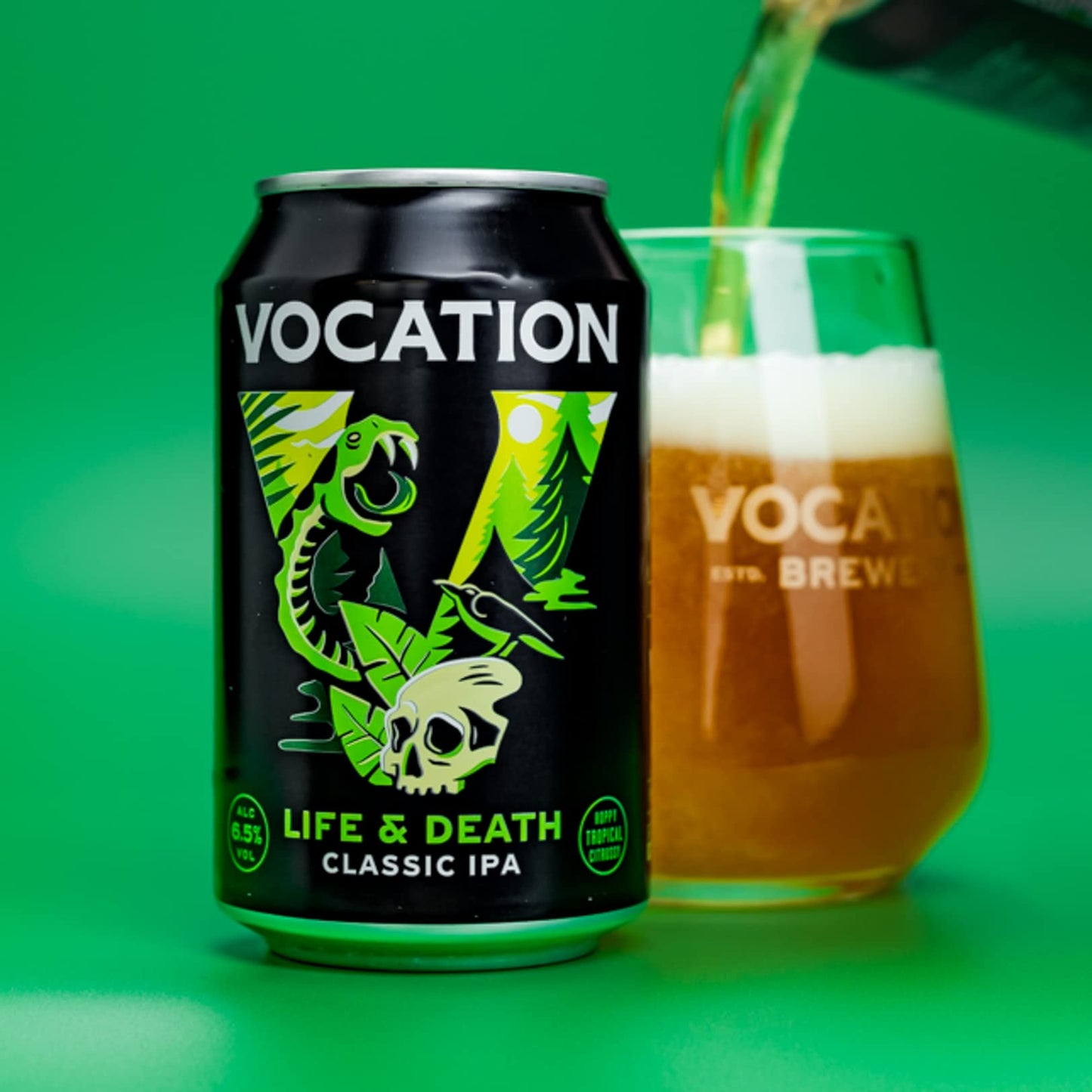 - Vocation Brewery | Life & Death 6.5% Classic IPA | 12 x 330ml | Hoppy Craft Beer -