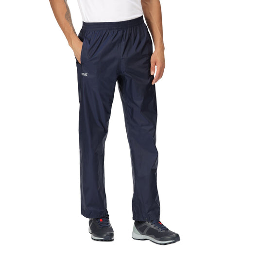 - Regatta Mens Pack It Outdoor Waterproof Overtrousers | Navy -