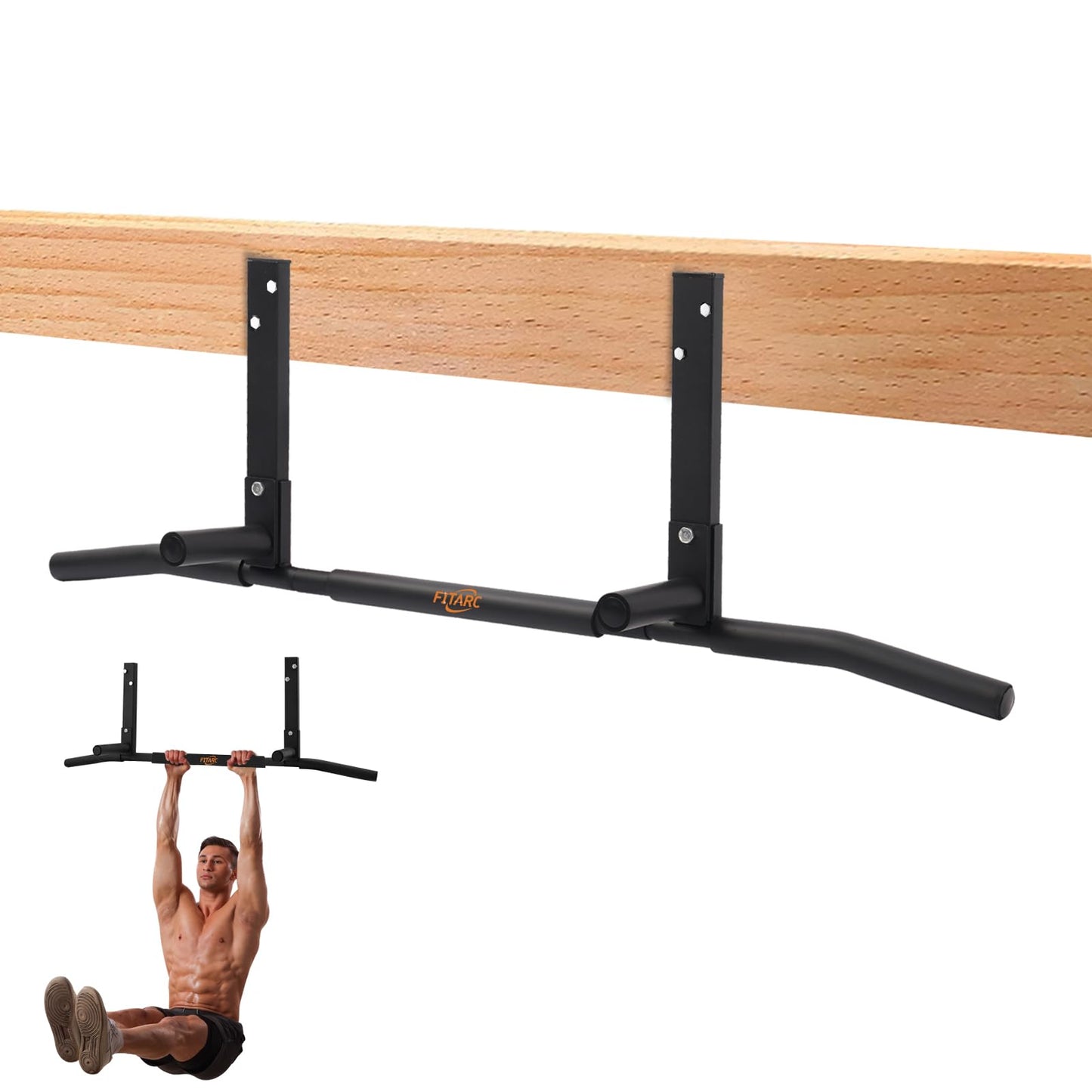- Fitarc Joist Mount Pull Up Bar | Chin Up Bar Ceiling Mount | Heavy Duty -