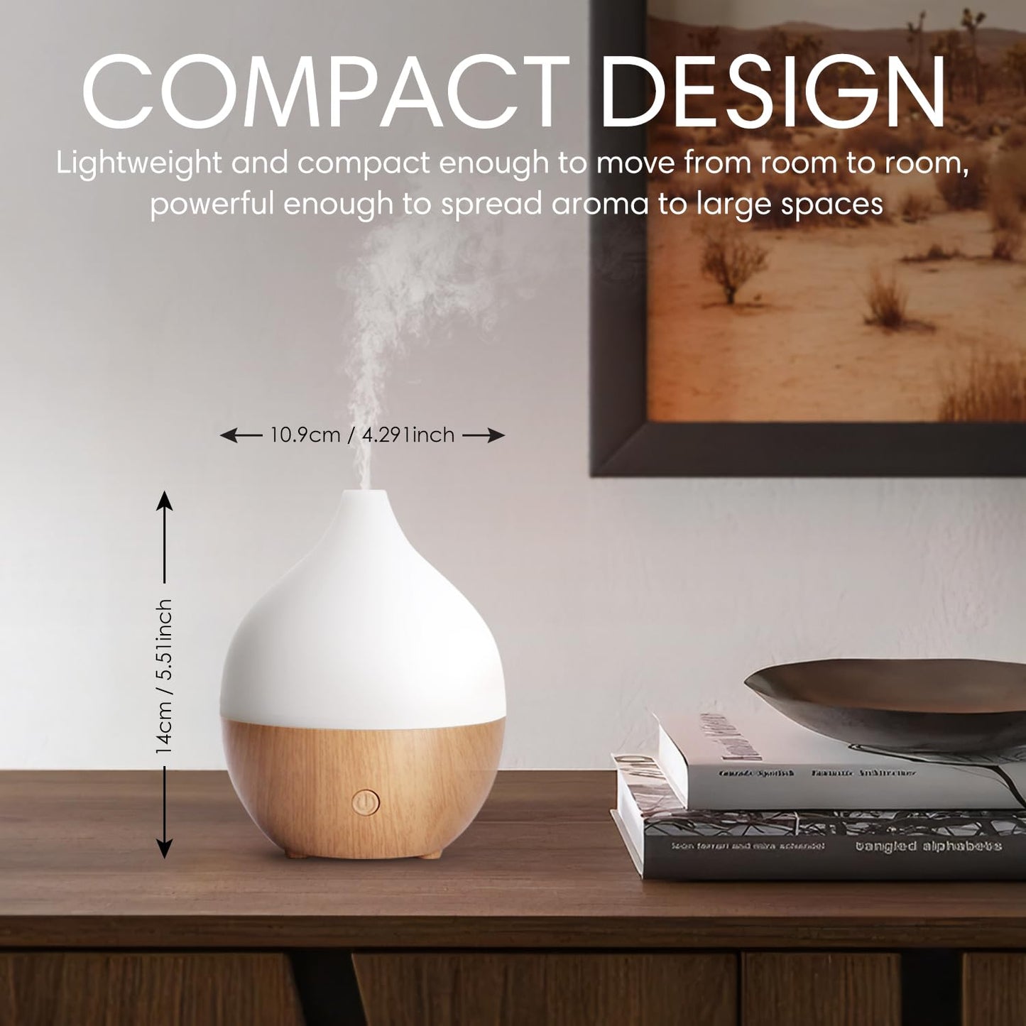 - SALKING Essential Oil Diffuser | 100ml Small Aromatherapy Diffuser -