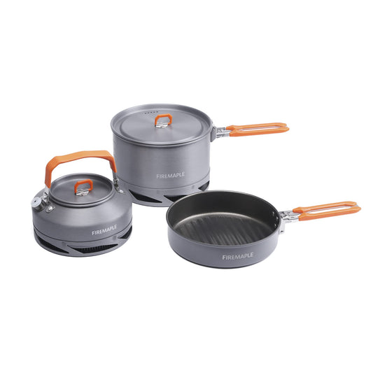 - Fire-Maple Feast Heat Exchanger Set | Compact Camping Cookware Kit | Nested Design -