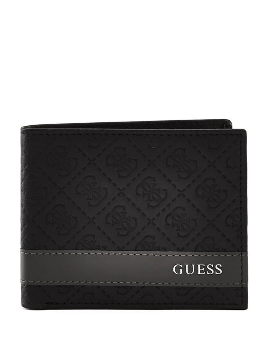 - GUESS Men's Leather Slim Bifold Wallet | Leather Slim Bifold Wallet -