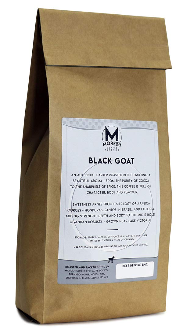 - Moreish Black Goat  | Dark Roast Ground Coffee -