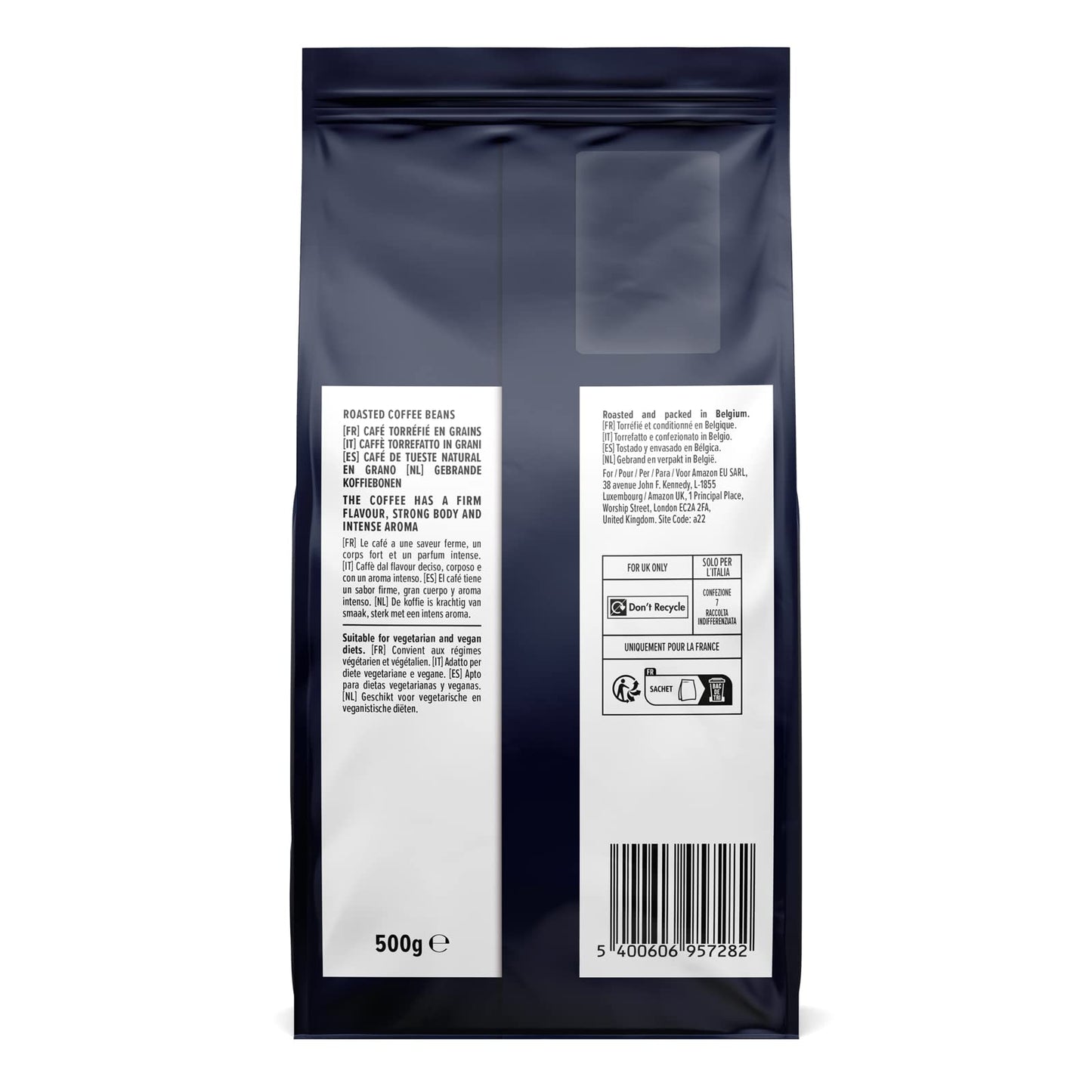 by Amazon Coffee Beans Caffè Intenso, Light Roast, 1kg (2 Packs of 500g), Rainforest Alliance Certified