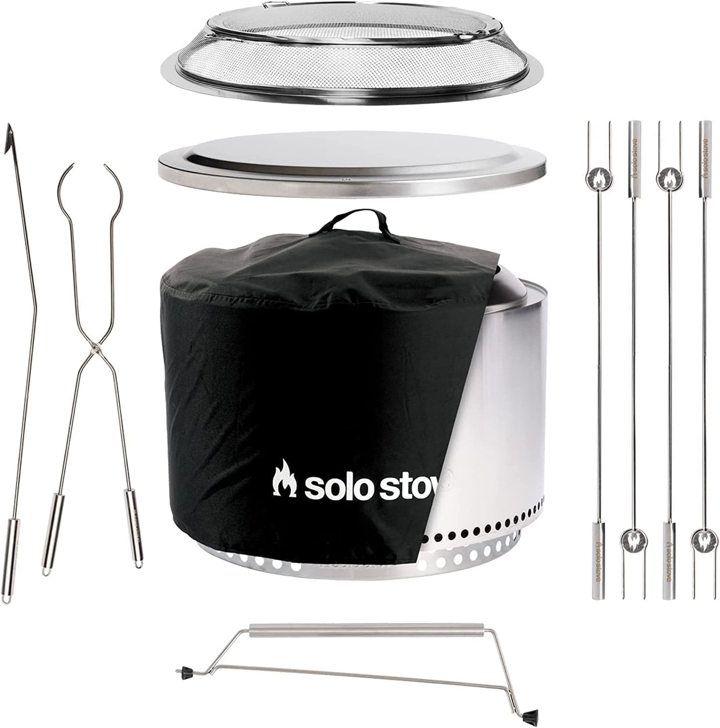 - Solo Stove Yukon Ultimate Bundle 2.0 | Incl. Smokeless Fire Pit, Stand, Shelter -
