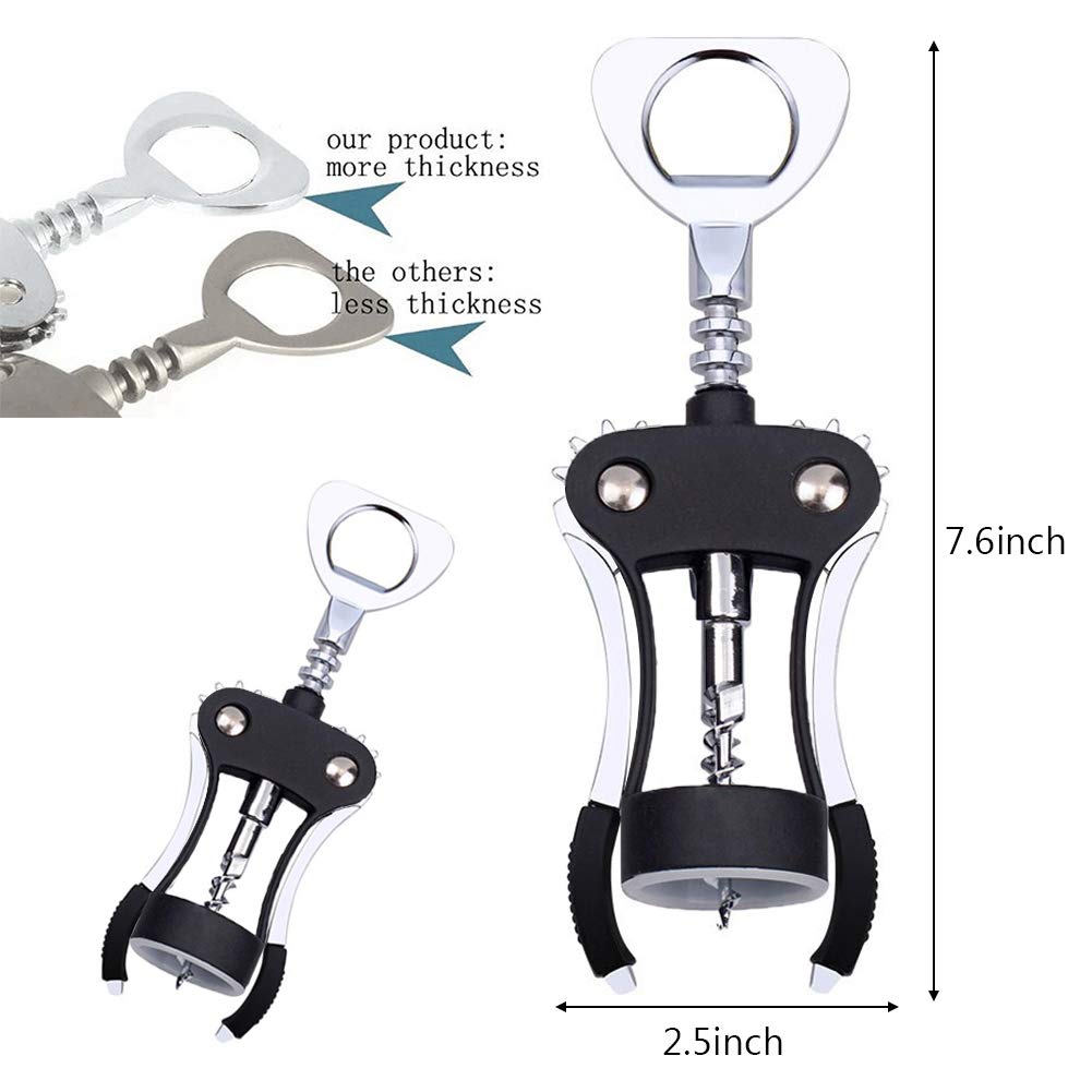 - Foho Wine Opener | Multifunctional Wing Corkscrew | Wine Bottle Opener -