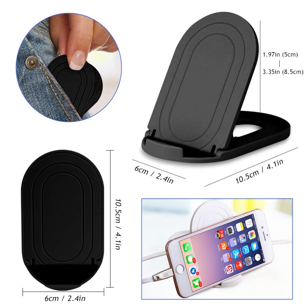 - Morices 4 Pcs Foldable Cell Phone Stand | Oval Shaped Multi-Angle -