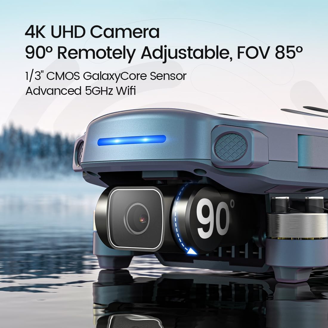 - Holy Stone GPS Drone With Camera | 4K | Foldable FPV RC Quadcopter -