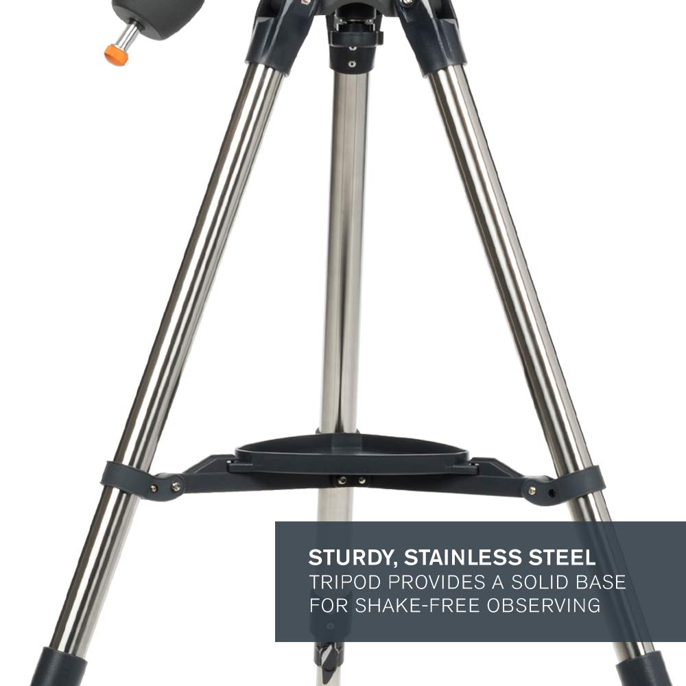Celestron 31042 AstroMaster 114EQ Newtonian Reflector Telescope, Dark Blue