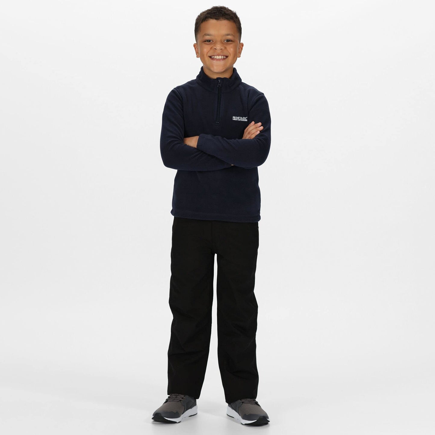 - Regatta Kids Hot Shot II 1/2 Zip Fleece | Navy -