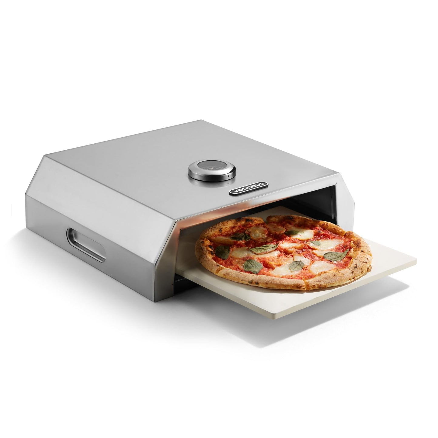 - VonHaus BBQ Pizza Oven Outdoor – Pizza Stone Included, for Charcoal & Gas Barbecue Grills –