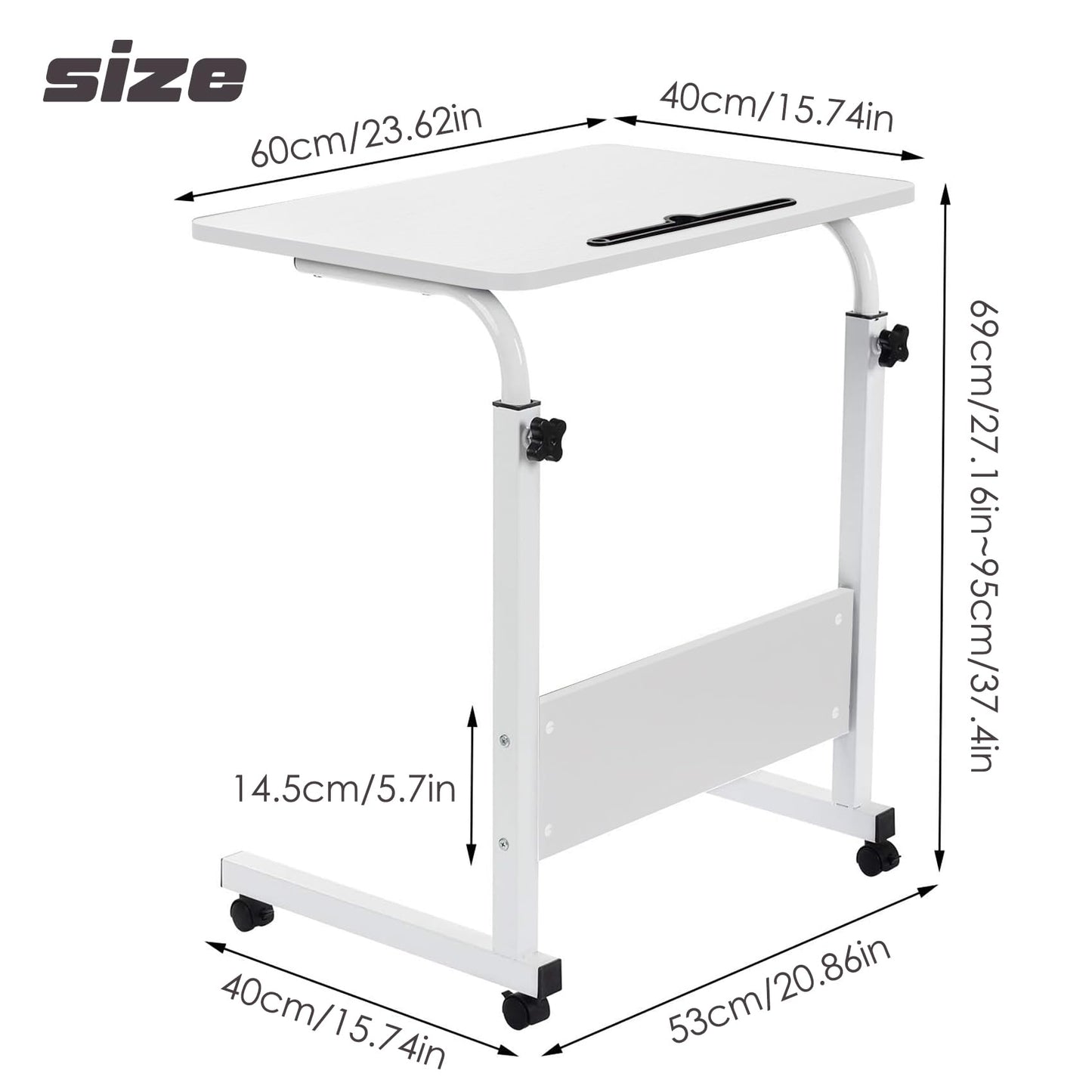 - GRANDMA SHARK 60 × 40 cm Laptop Table -