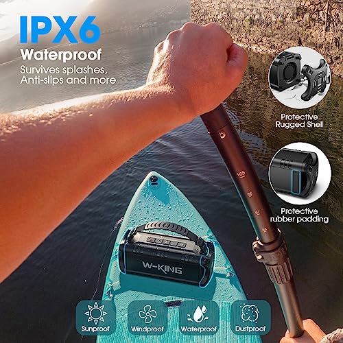- W-KING Bluetooth Speaker, 30W Portable Wireless Loud Speakers