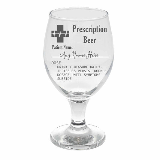 Always Looking Good Personalised Engraved Prescription Beer Glass Craft Beer Pint Glass Novelty Funny Birthday Gift - Any Name (Empty Glass, Snifter - Pint)