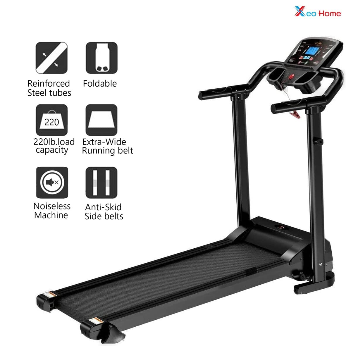 - XEO HOME Treadmill (Folding) For Home Gym.