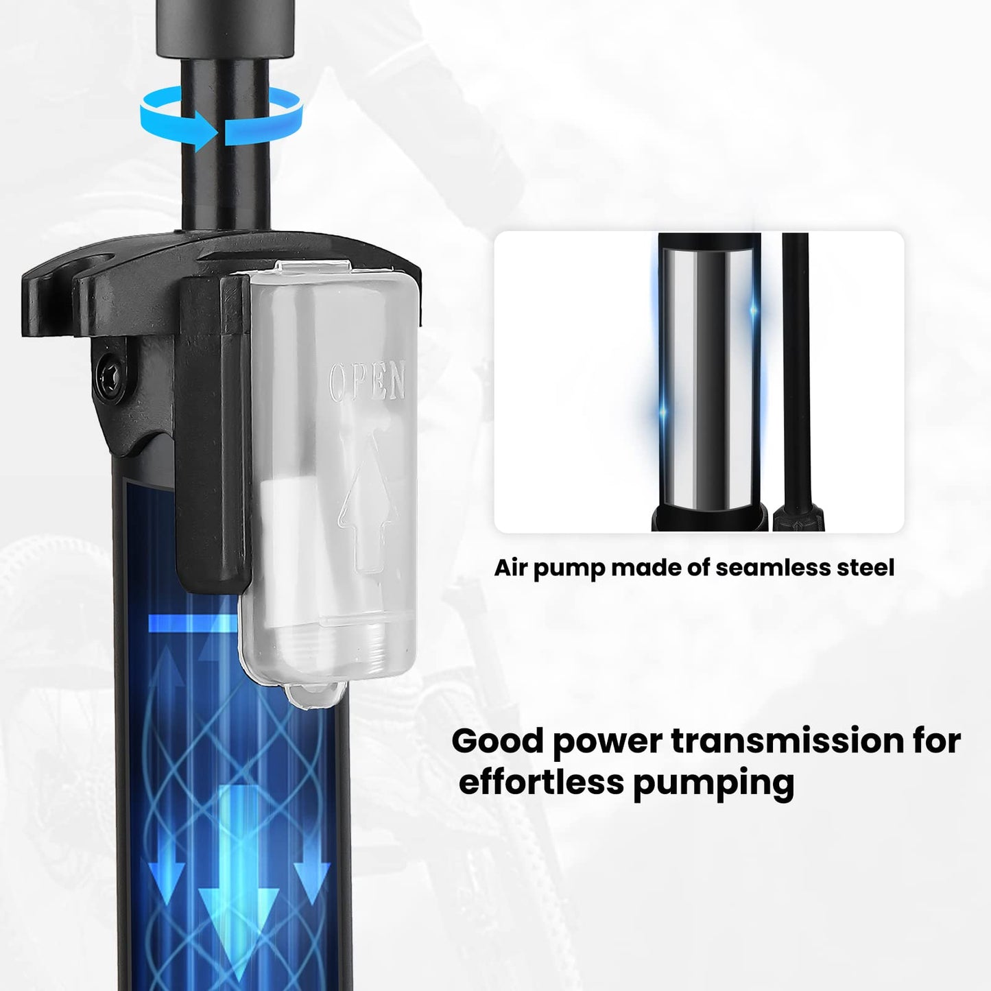 - Hycline Bike Pump | Bicycle Floor Pump For Bike Tyre | 150 PSI High Pressure Bike Pump -