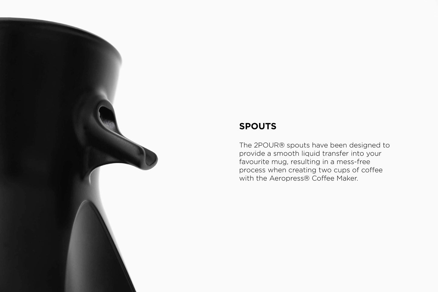 2POUR® The New Dual Press Accessory for The Aeropress® Coffee Maker (Not for XL Version)