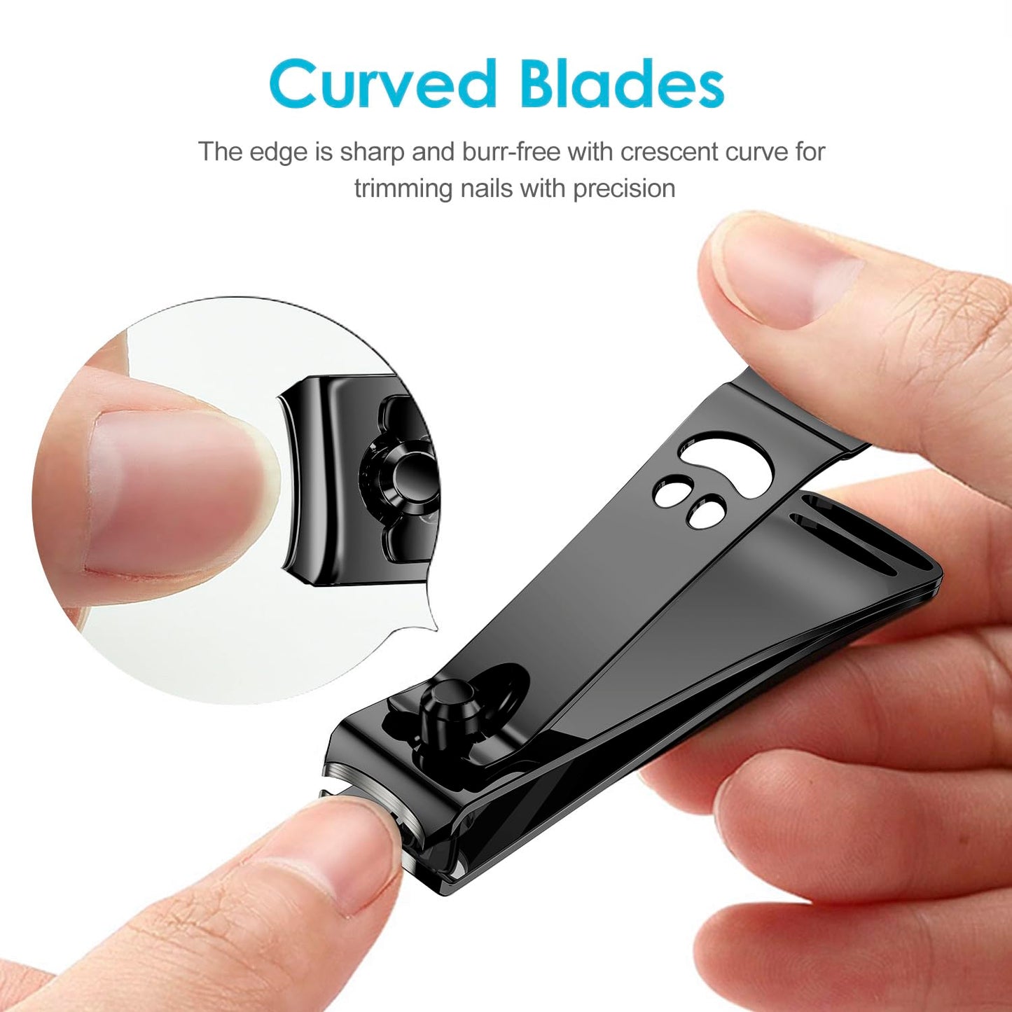 - Longzon Nail Clippers | 2 Pack Nail Clipper Set | Stainless Steel Nail Cutter -