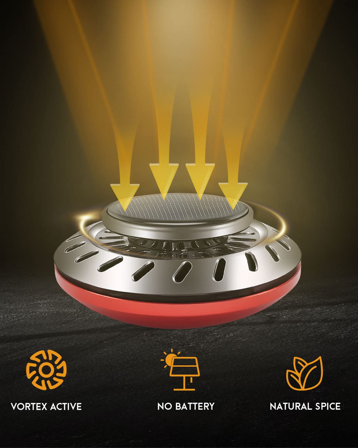 Car Air Fresheners for Men | Car Scent Air Freshener with New Car Smell | Strong Solar Car Diffuser with Odour Eliminator Technology | Long Fragrance Car Accessories for Men | Ikeda Air Freshener Car