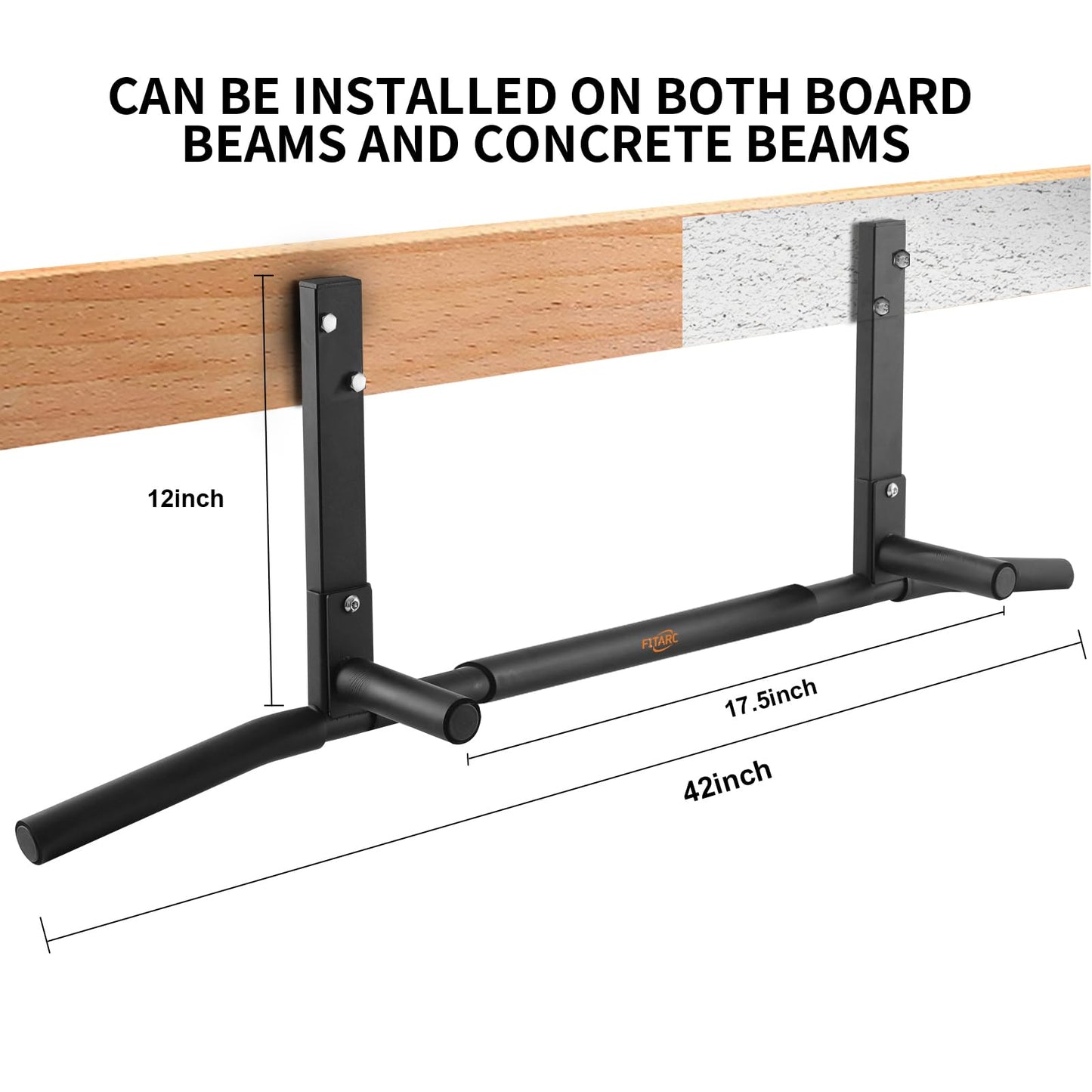 - Fitarc Joist Mount Pull Up Bar | Chin Up Bar Ceiling Mount | Heavy Duty -