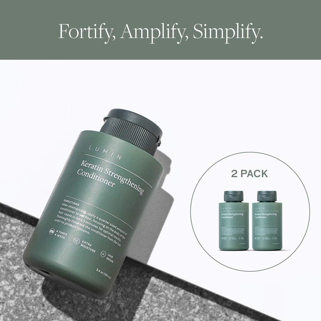 - Men’s Keratin Strengthening Conditioner (2-Pack) | Formulated with Jojoba Oil to Improve Hair and Scalp Health -