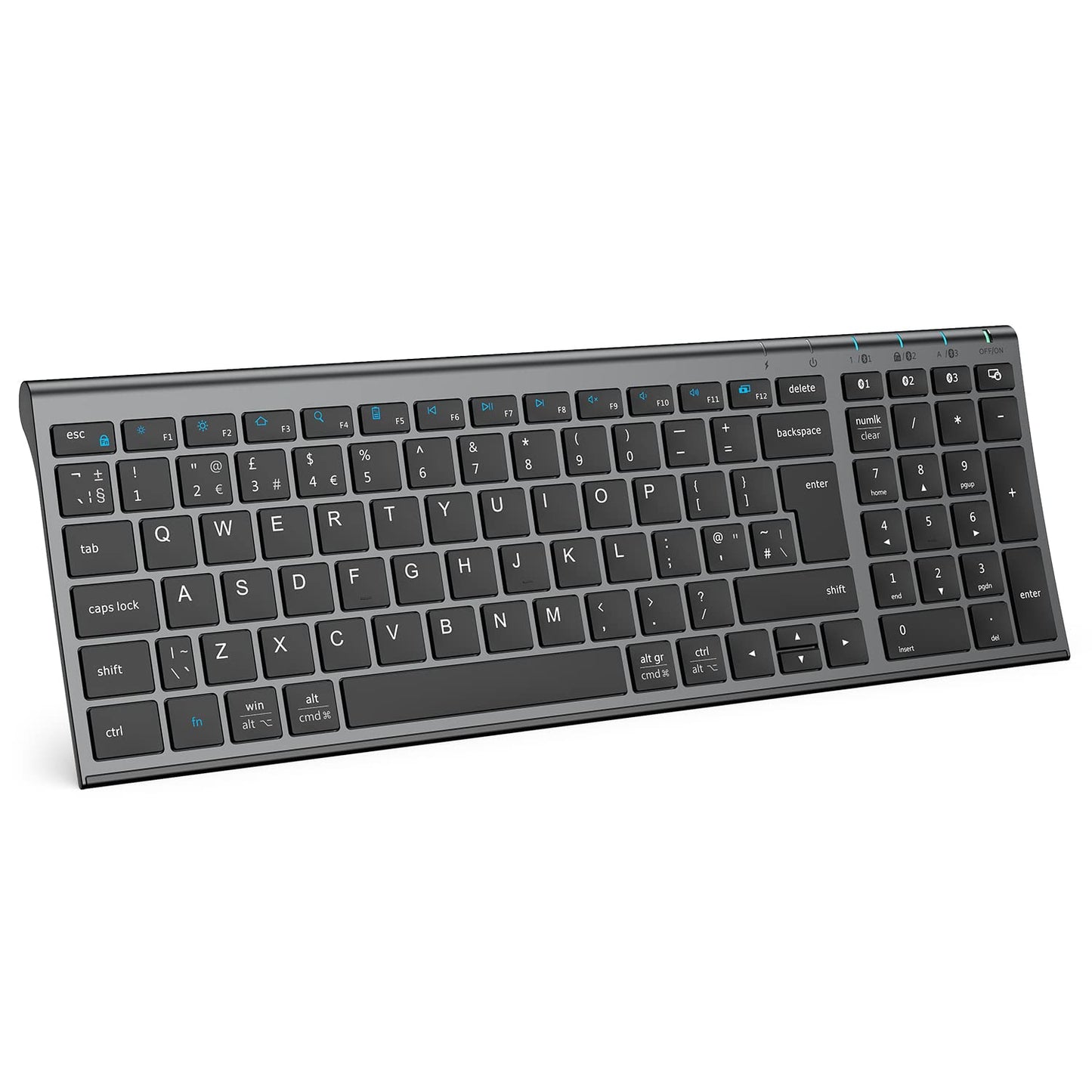 - iClever Wireless Keyboard | Bluetooth Keyboard | Stable Connection to Multi Devices -