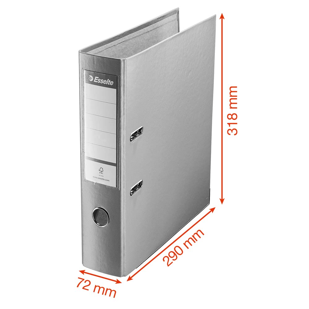 - Esselte A4 Lever Arch File | 3-Pack | 550 Sheets Capacity | Durable PP Plastic Cover -