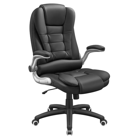 - SONGMICS Office Swivel Chair | 76 cm High Back | Flip-Up Armrest | Computer Chair -
