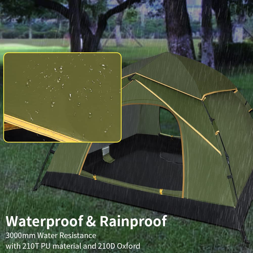 - GEEDIAR Instant Pop Up Tent | Automatic Portable Beach Dome Tent | Outdoor Waterproof Camping Tent -