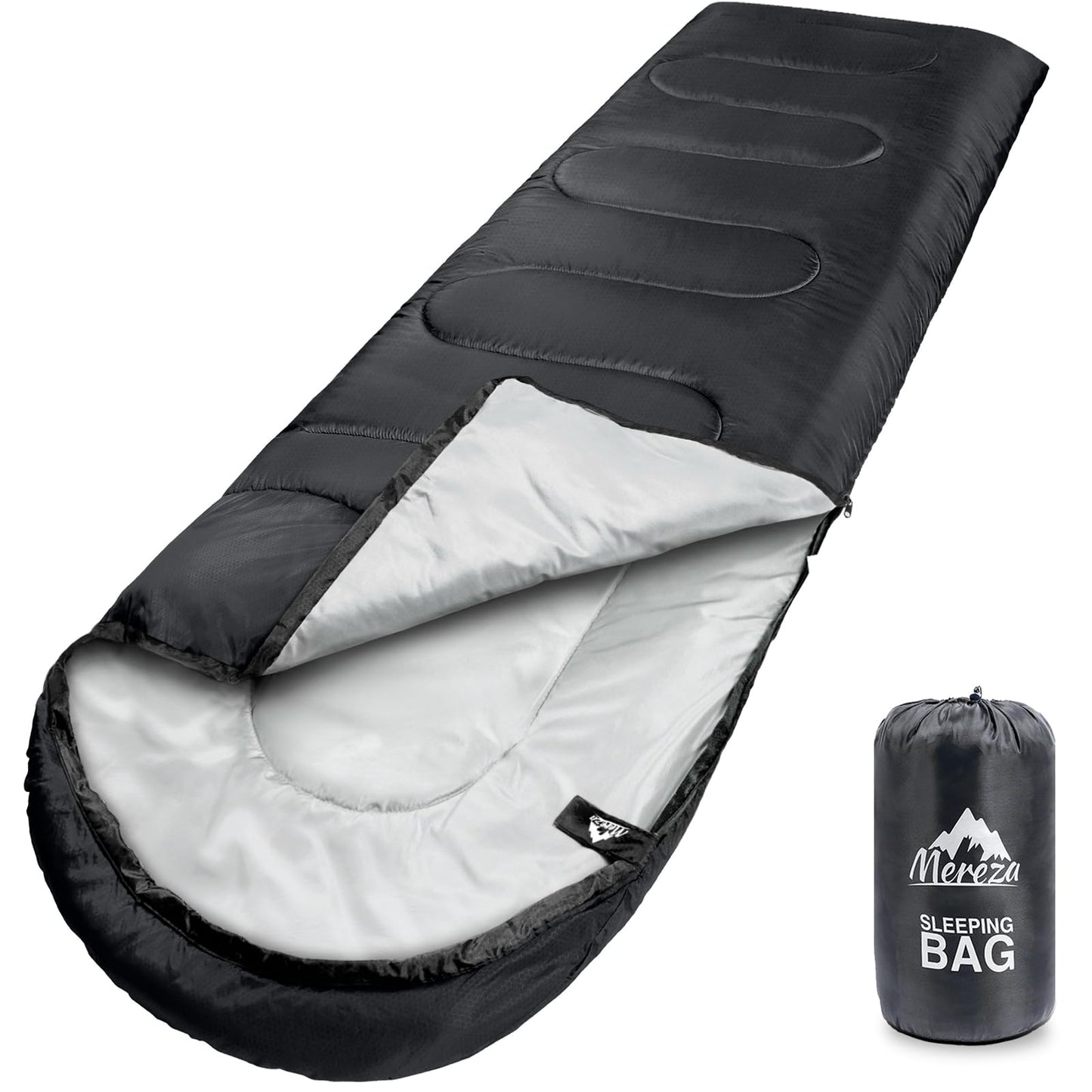 - MEREZA Sleeping Bags | XL |  Large Wide Sleeping Bag for Camping -