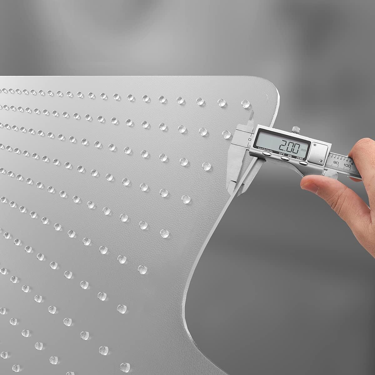 - WASJOYE PVC Chair Mat for Carpet, T-shape Transparent PVC Desks Mat Large 75