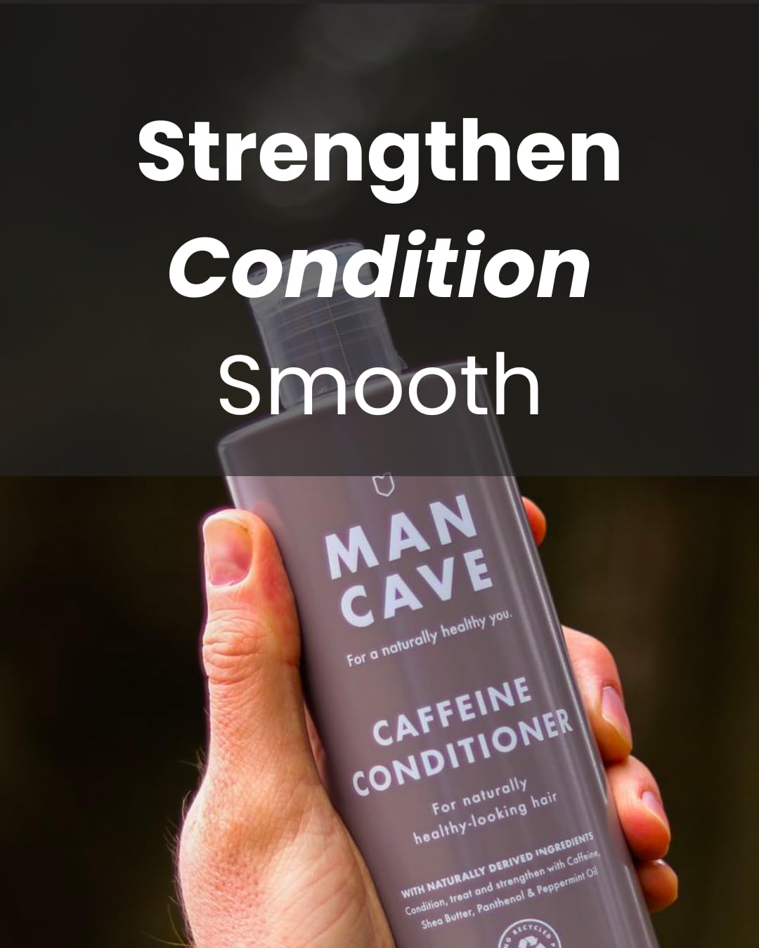 - ManCave Caffeine Conditioner 500ml for Men | Encourage Healthy Hair Growth -