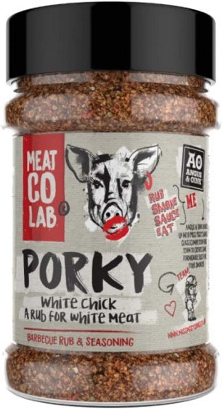 Angus & Oink Gift Set | Best of BBQ Gift Box | BBQ Rubs | 1 x Sweet Bones & Butts 220G | 1 x Dirty Cow Seasoning 220G | 1 x Pigasus 220G | 1 x Porky White Chick 220G | BBQ Lover Gift Set