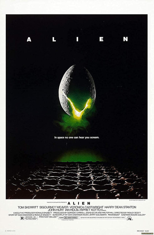 Alien v2 Movie Poster Framed or Unframed Glossy Poster (A1 594 × 841 mm Unframed)
