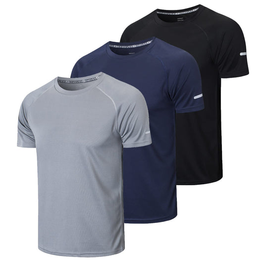 - Gaiatiger 3 Pack Mens T-Shirts | Dry-Fit | Running Tops -