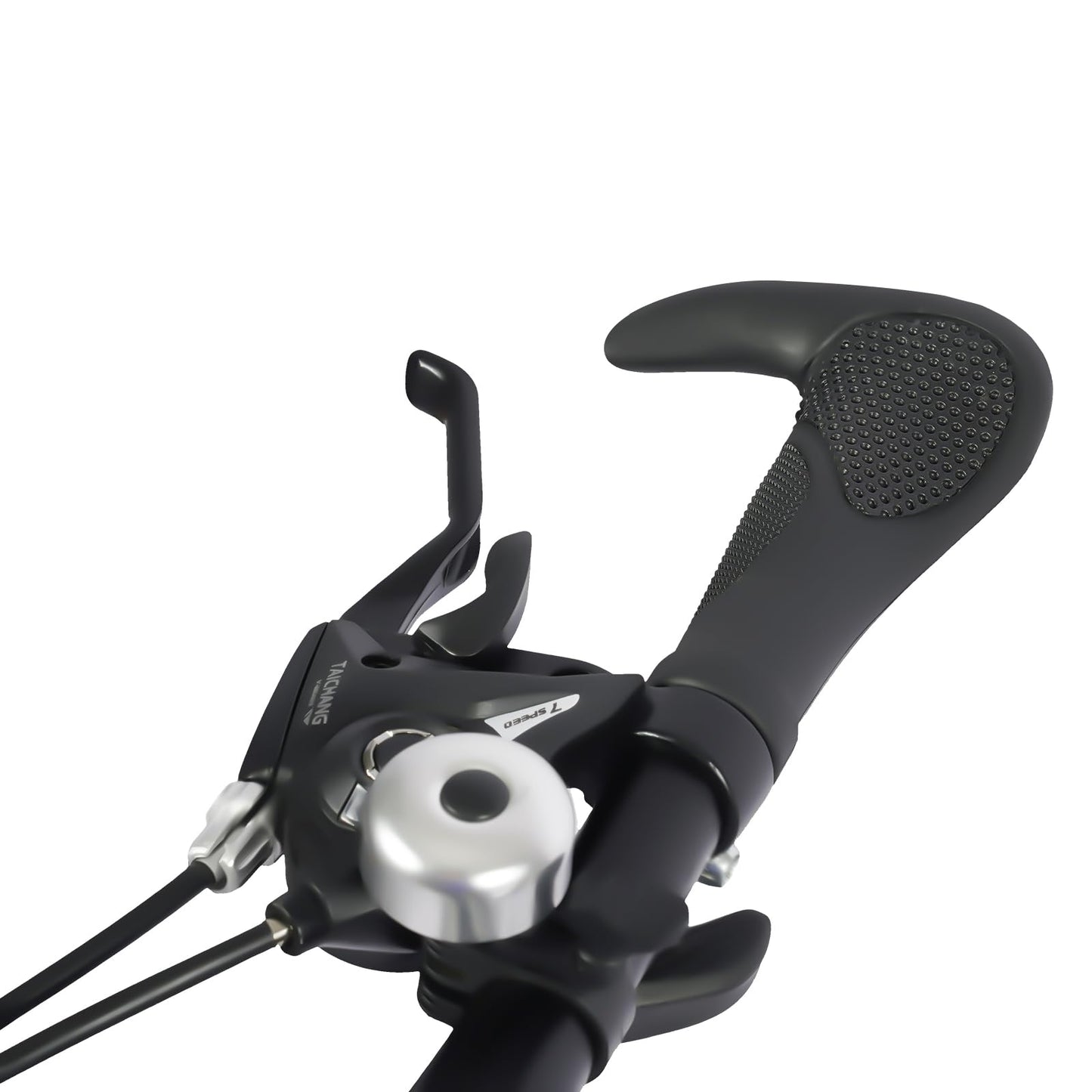 BAOCHADA 26 Inch Folding Bike 21 Speed Mountain Bike, Adult Folding Mountainbike Gears Folding Bicycle with Dual Disc Brake Hard Frame MTB Bike for Men and Women, Black+Silver