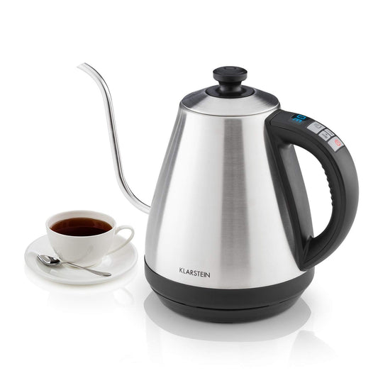 - Klarstein Garcon | Electric Kettle | Tea Maker | 1 L | 2000 Watts | Keep-Warm Function -