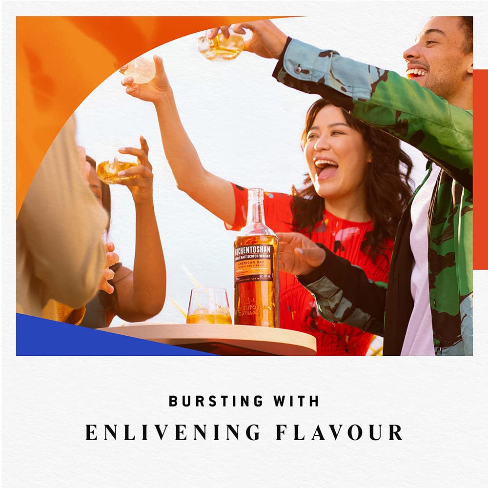 Auchentoshan American Oak | Scotch | Lowland | Single Malt Whisky | Smooth and Vanilla | Oak Cask Matured | 40 Percent ABV | 70 cl