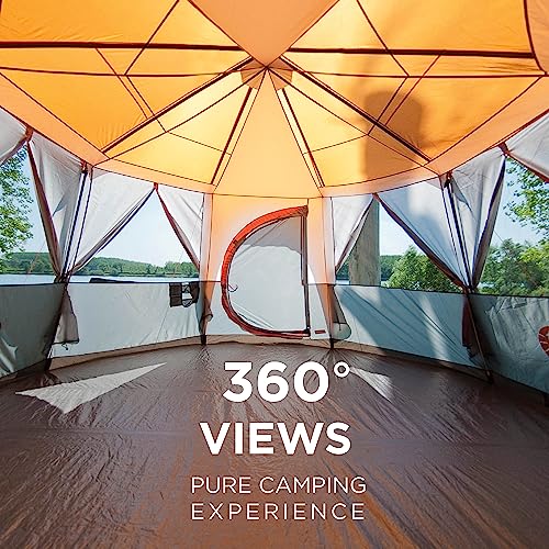 Coleman Unisex 8 Man Tent, Orange, 6 to 8 person