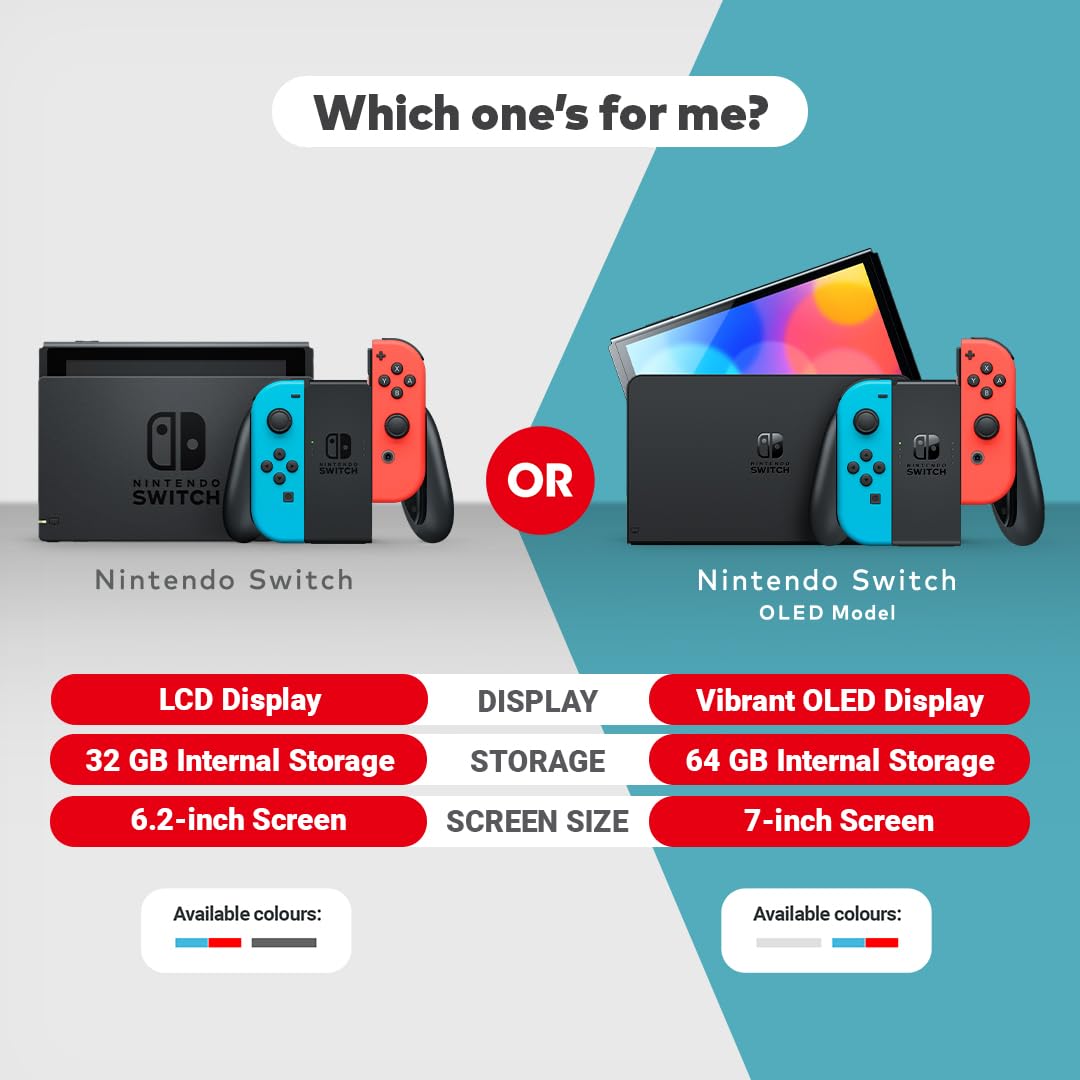 - Nintendo Switch | (Neon Red/Neon blue) -
