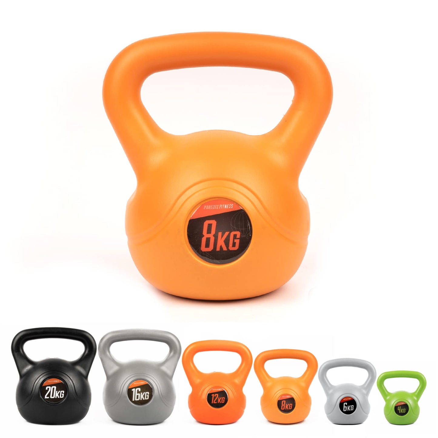 - Phoenix Fitness Unisex RY932 Vinyl Kettlebell | Heavy Weight Kettle Bell for Strength -
