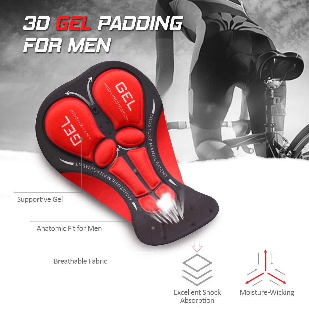 - Lixada Cycling Shorts | Mountain Cycling Shorts | Quick Drying Padded 5D Gel Padded -