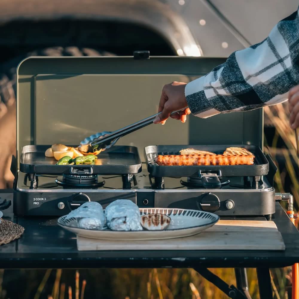 Cadac 2 Cook 3 Pro Deluxe QR Camping Stove, Grey