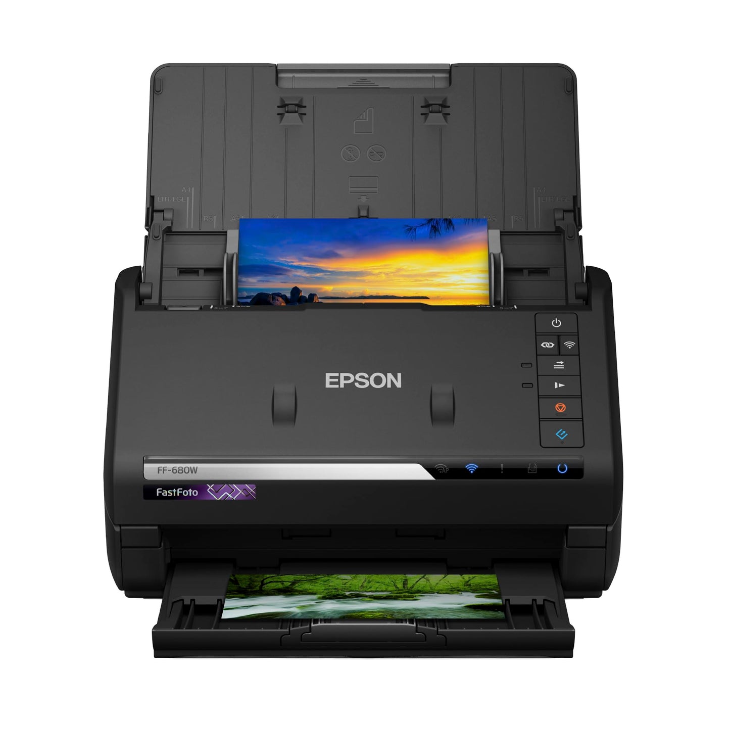 - Epson FastFoto FF-680W Wireless High | Speed Photo and Document Scanning System -